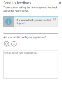 Azure Feedback Form